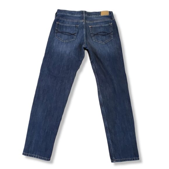 Abercrombie & Fitch Jeans Size 2R Boyfriend Straight Jean Distressed Destroyed - Picture 2 of 6